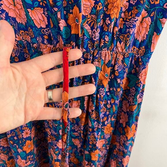 Pretty Garden Boho Hippie Flower Maxi Dress Size XL - Picture 7 of 11